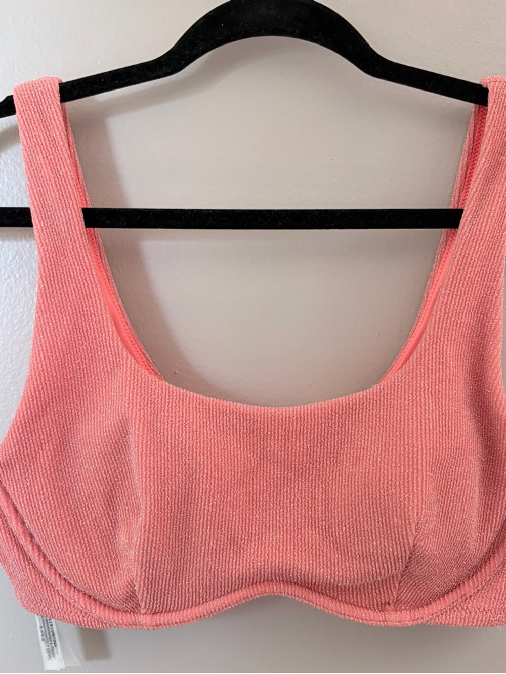 NWT PINK Victoria’s Secret Shimmer Colorblock Bikini Set Large - Picture 7 of 11